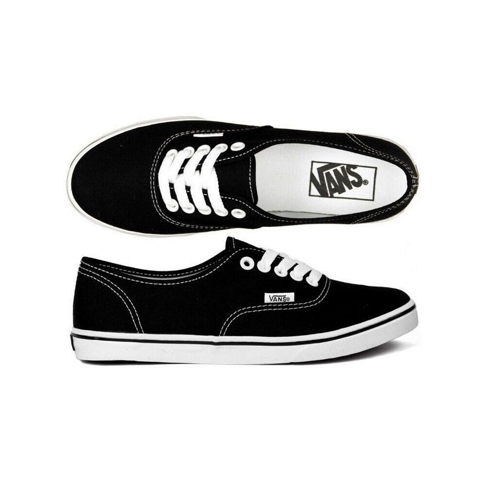 Vans Black/White Lo Pros Skater Shoes Size 5.5M/7W